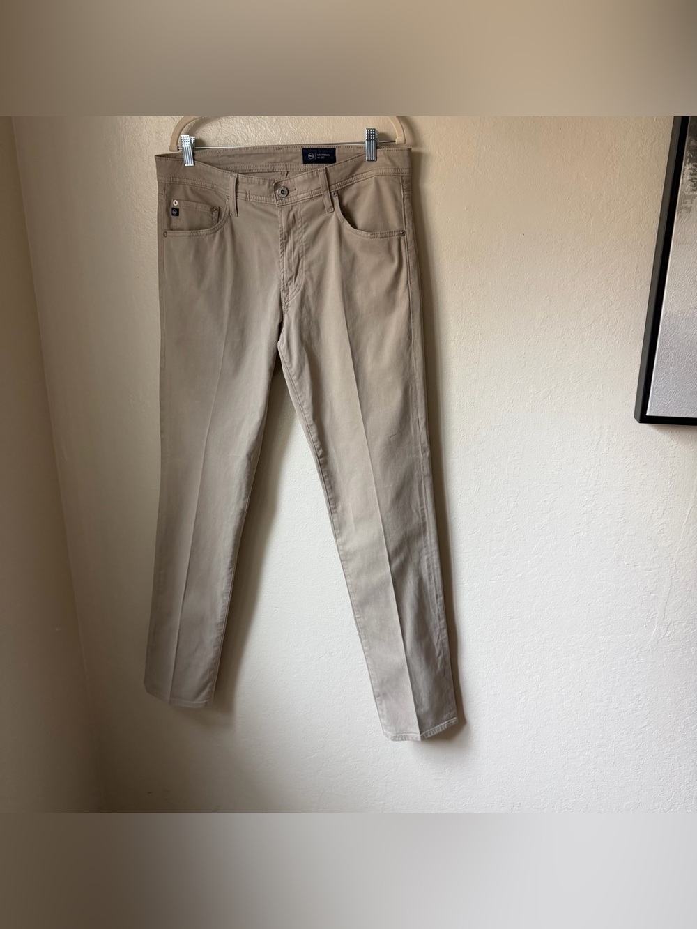 AG Adriano Goldschmied Tellis Modern Slim Pants 32x32 Desert Stone Beige - Picture 10 of 16